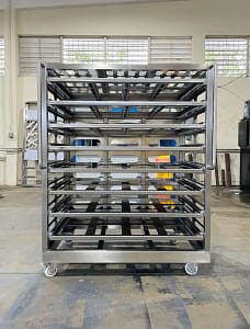 Tote Cart Stainless Steel